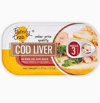 Family Tree Cod Liver in own oil  - Watroba Dorsza