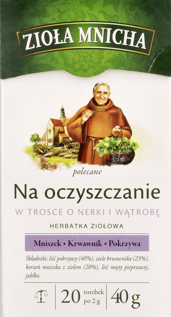 Ziola Mnicha -Na Oczyszczanie W Trosce o Nerki i Watrobe- CARING FOR YOUR KIDNEYS AND LIVER  40g