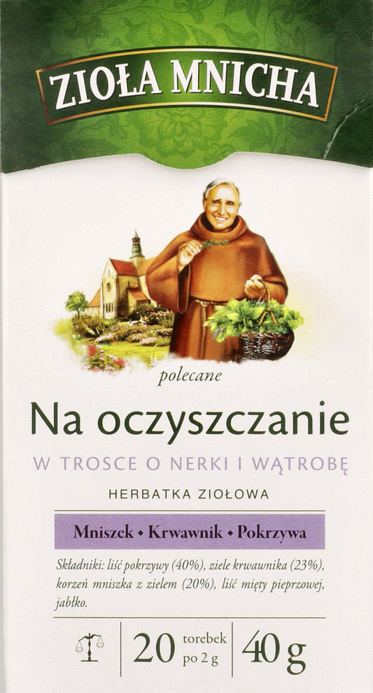 Ziola Mnicha -Na Oczyszczanie W Trosce o Nerki i Watrobe- CARING FOR YOUR KIDNEYS AND LIVER  40g