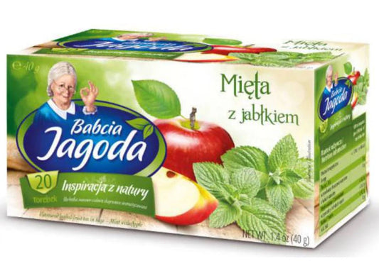 Babcia Jagoda Mint & Apple Tea - Mieta z Jablkiem - Eurodeli2Go