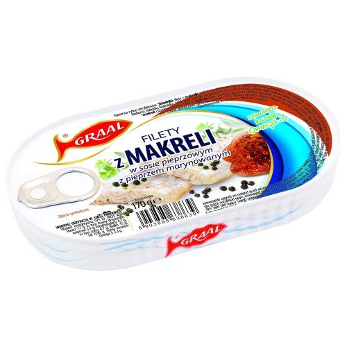 Graal Mackerel Fillets in Pepper Sauce - Filet z Makreli 170g