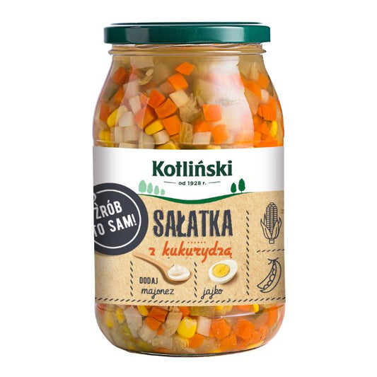Kotlinski Vegetable Salad Mix - Sałatka Jarzynowa Mix Warzywny 870g - Eurodeli2Go