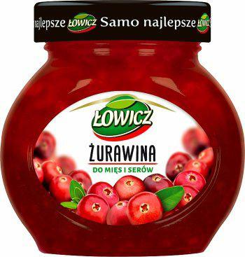 Lowicz Zurawina do mies i serow - Cranberry Jam for Meats and Cheese 240g