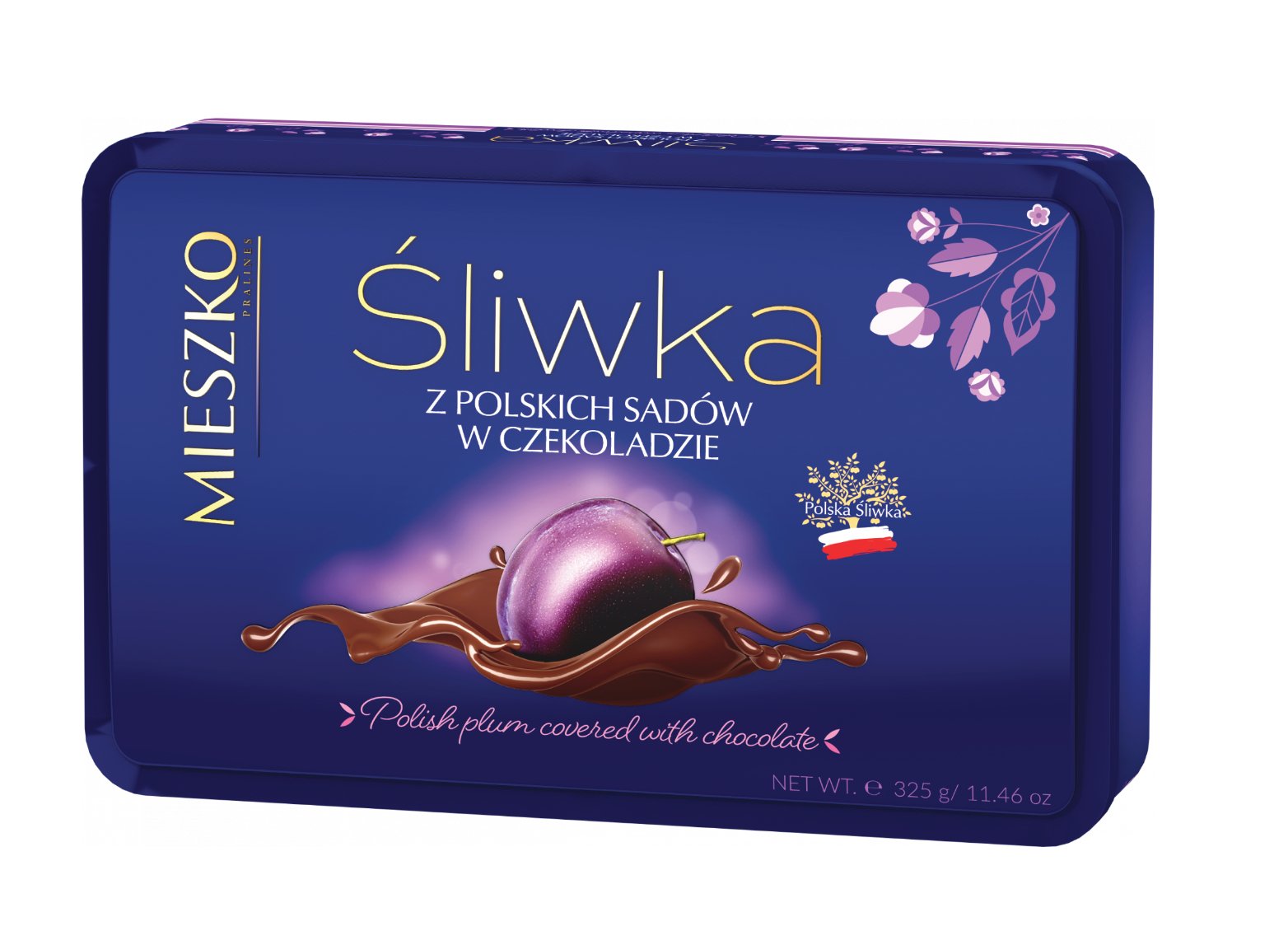 Mieszko Plums In Chocolate in Metal Tin - Eurodeli2Go