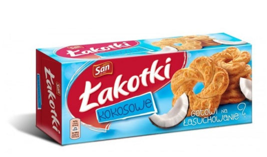 Lakotki Herbatniki Kokosowe - San Biscuits Coconut Cookies