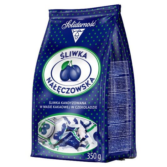Solidarnosc Candied Plums in Dark Chocolate - Eurodeli2Go