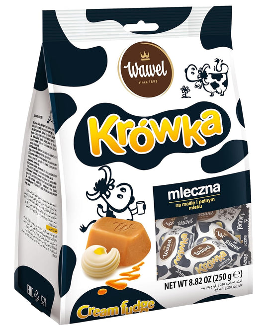 Wawel Fudge Caramelized Milk Filling Candy - Krowka Mleczna 250g - Eurodeli2Go